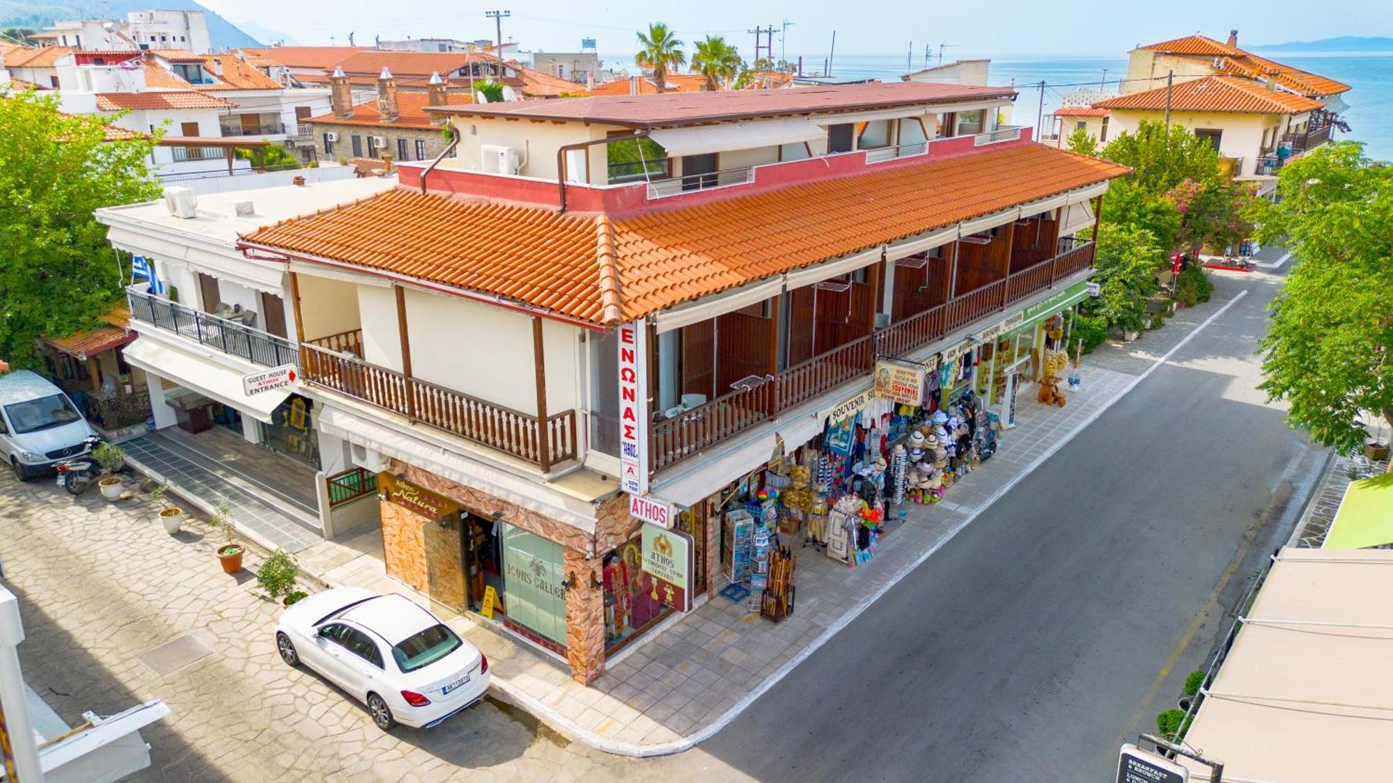 Athos Guest House Pansion Ouranoupoli Eksteriør billede